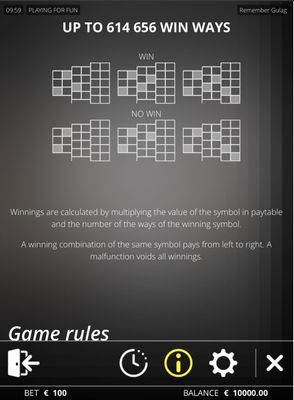 614656 Ways to Win