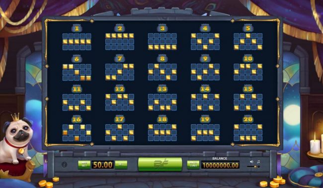 Win Lines 1-20