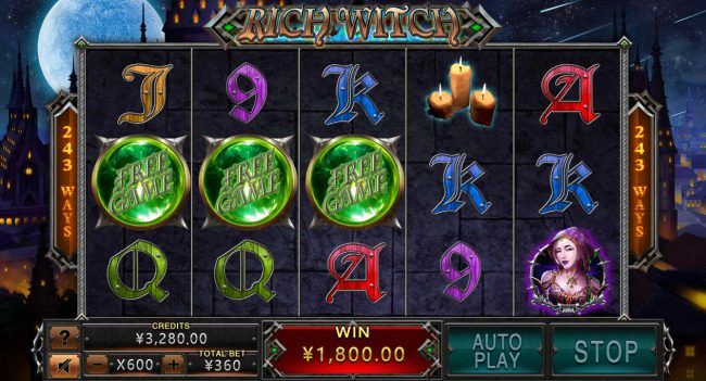 Scatter win triggers the free spins feature