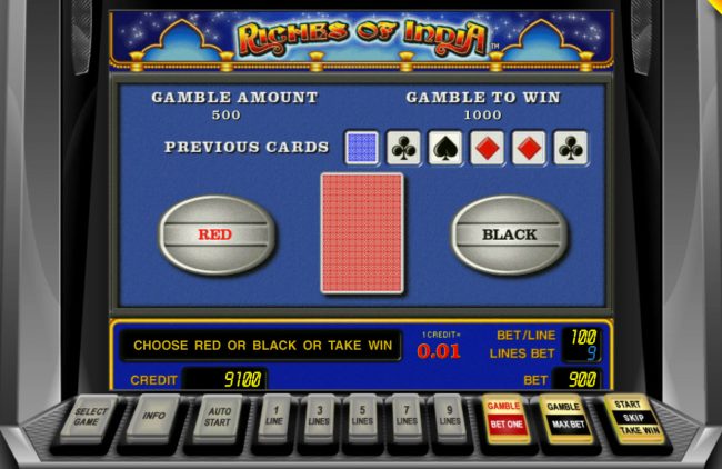 Red or Black Gamble feature