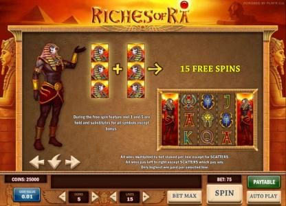 stacked sticky wilds during free spins feature