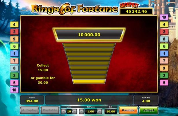 Ladder Gamble Feature Game Board