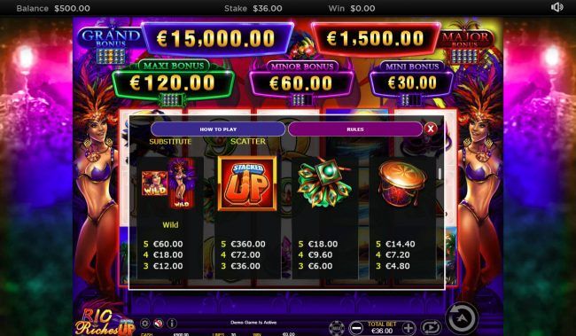 Paytable - Free Spins