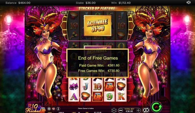 Total Free Spins Payout