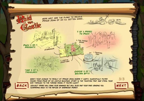How to play the Raid the Castle bonus game.