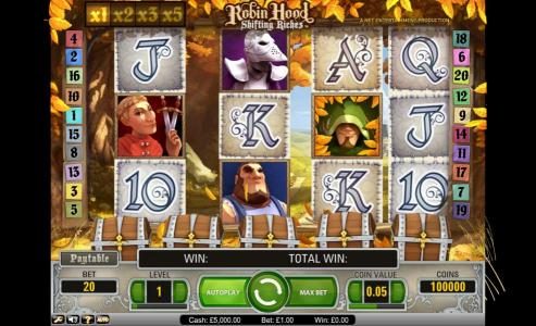 Robin Hood Shifting Riches slot game field
