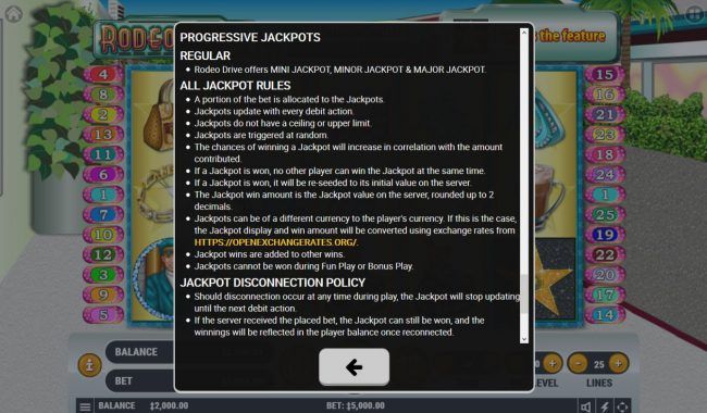 Progressive Jackpot Rules