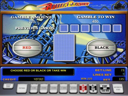 Red or Black Gamble feature