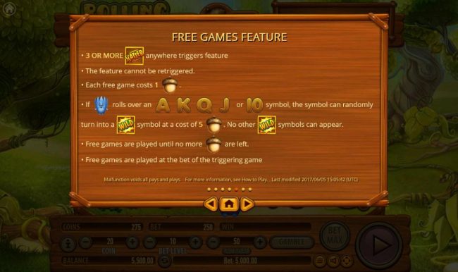 Free Games Bonus Rules