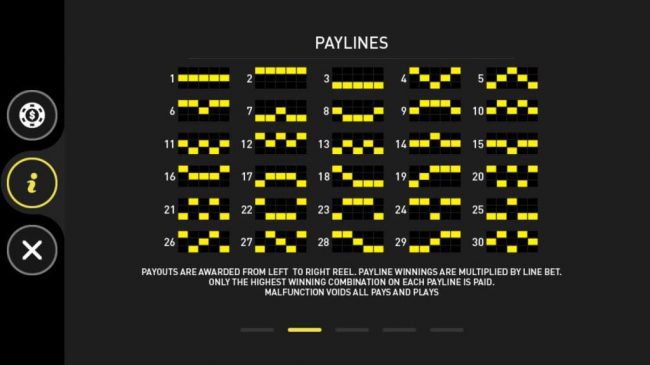 Paylines 1-30