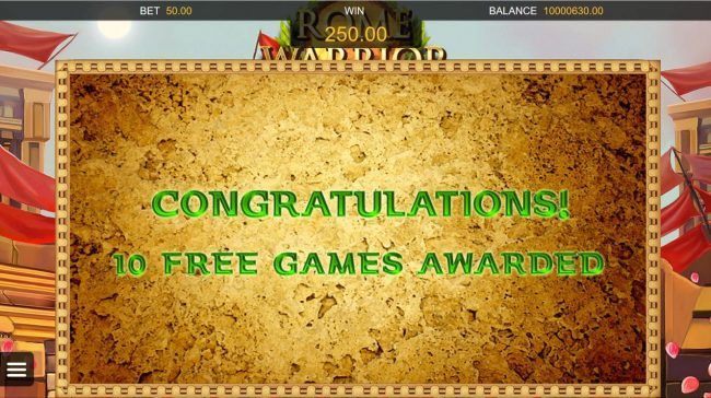 10 free games awarded.