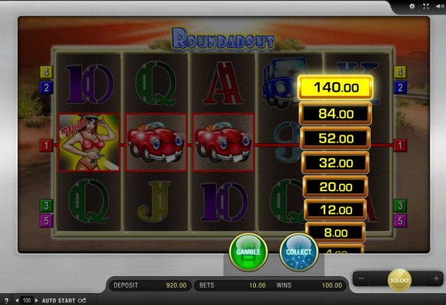 Ladder Gamble Feature Game Board