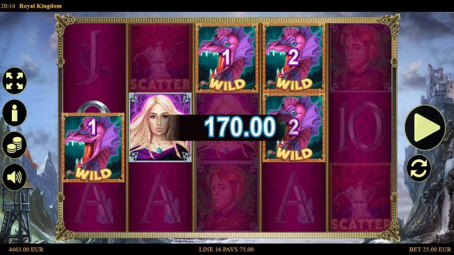 Sticky wilds trigger multiple winning paylines leading to a 170 jackpot win
