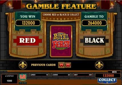 Gamble Feature Game Board