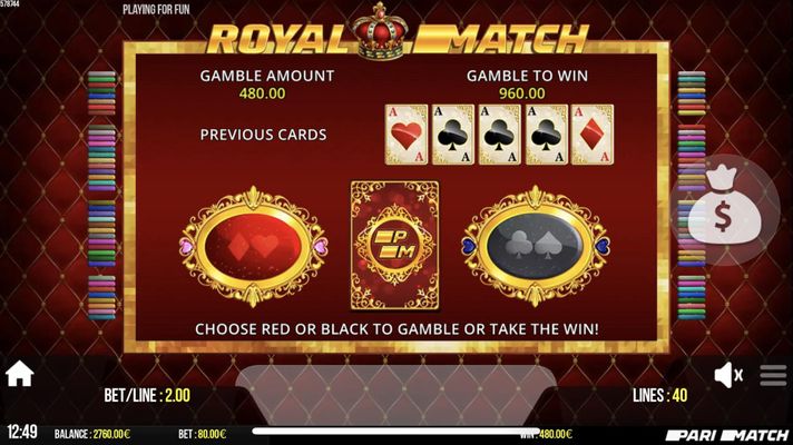 Red or Black Gamble Feature