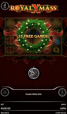 15 Free Spins Awarded