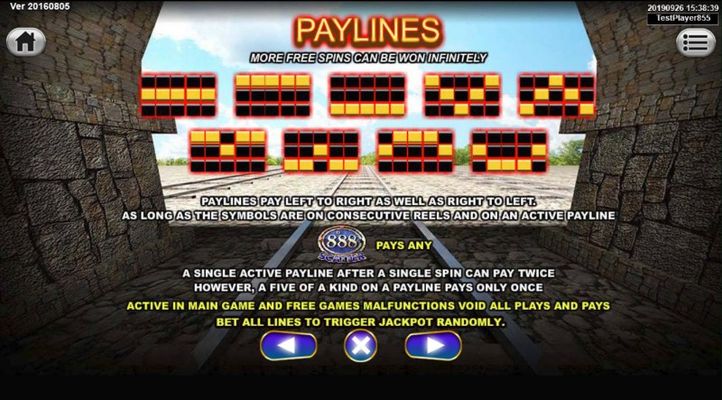 Railway King :: Paylines 1-9