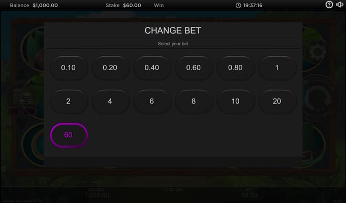 Available Betting Options