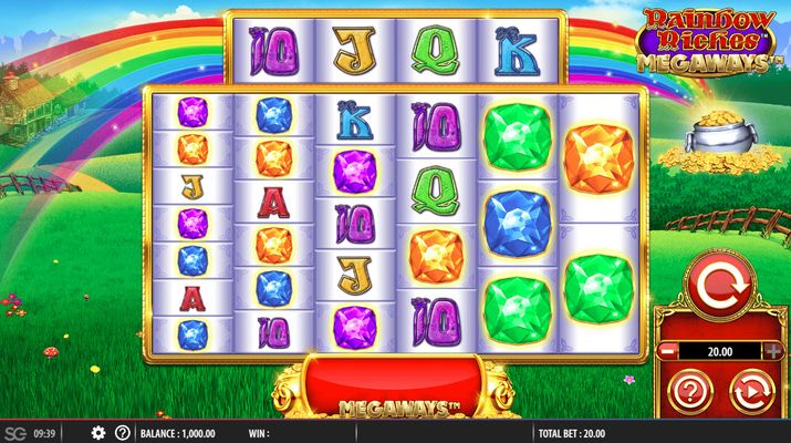 Rainbow Riches Megaways :: Main Game Board