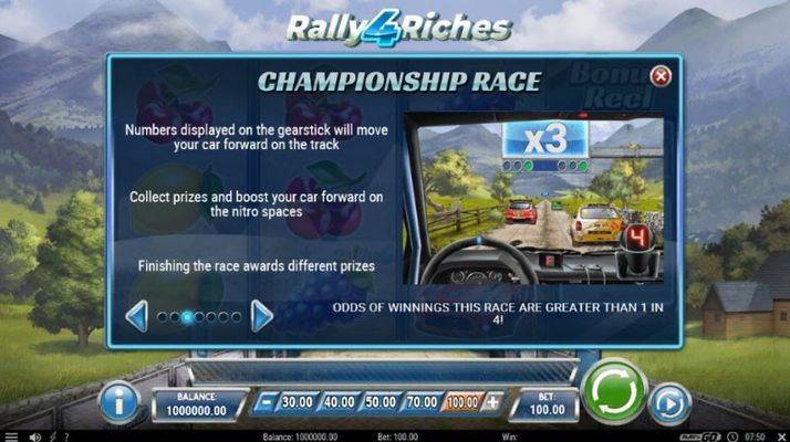 Rally 4 Riches :: Bonus Game Rules