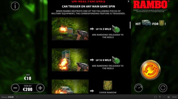 On-Reel Features