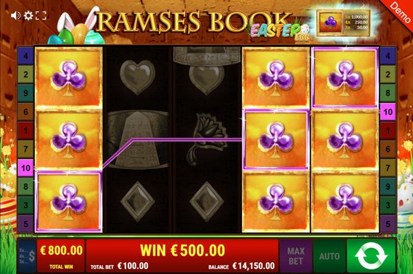 Ramses Book Easter Egg :: Special symbol expands during free spins