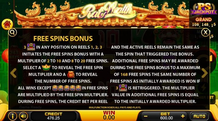 Free Spins Rules