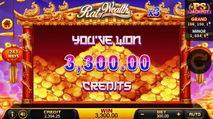 Total free spins payout