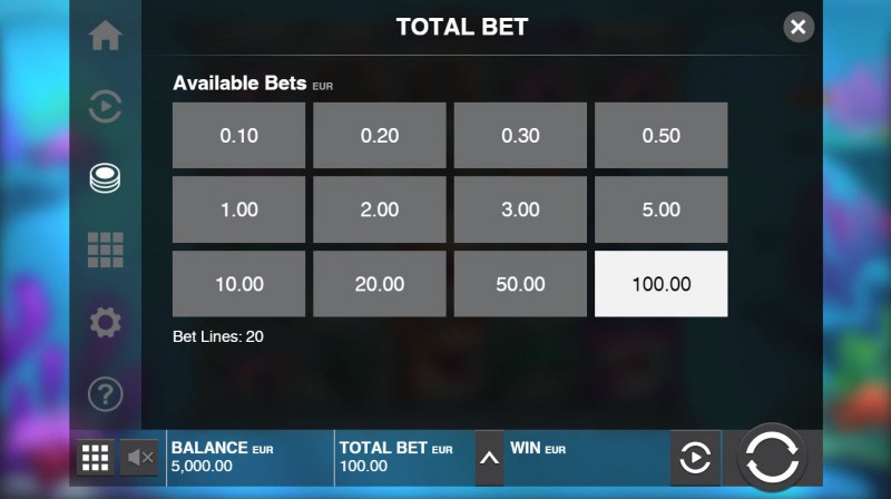 Available Betting Options