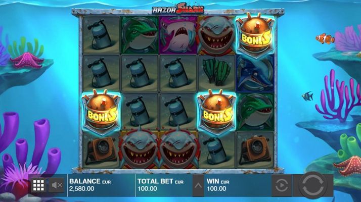 Scatter symbols triggers the free spins feature