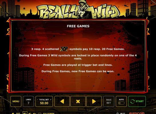 Really Wild :: Free Spins Rules