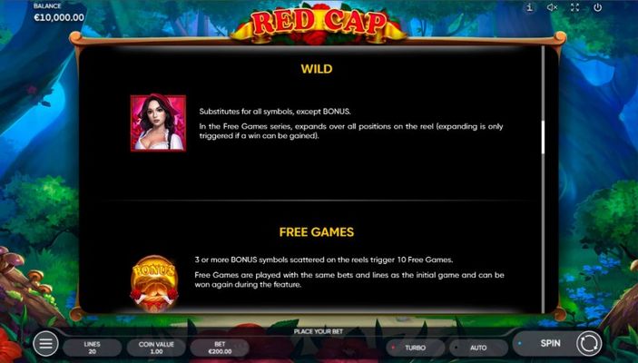 Red Cap :: Wild and Scatter Rules