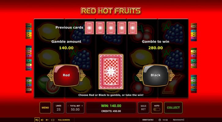 Red or Black Gamble Feature