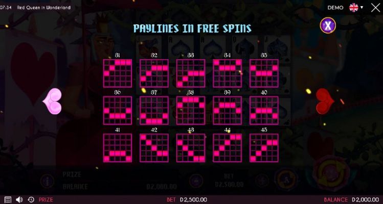 Free Spins Prize Lines