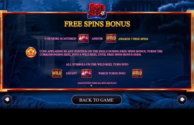 Red Silk :: Free Spin Feature Rules
