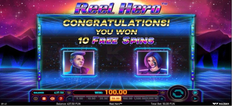 10 Free Spins Awarded