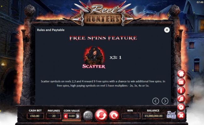 Reel Hunters :: Free Spins Rules