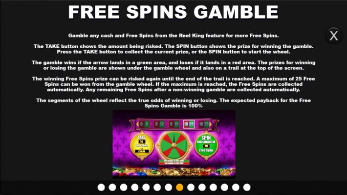Reel King Megaways :: Gamble feature