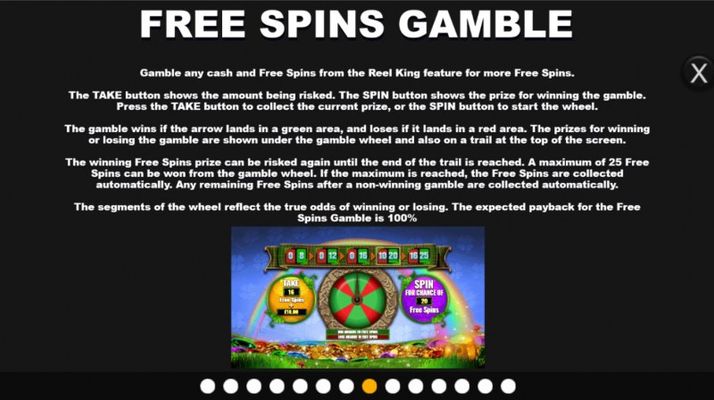 Reel Lucky King Megaways :: Free Spin Feature Rules