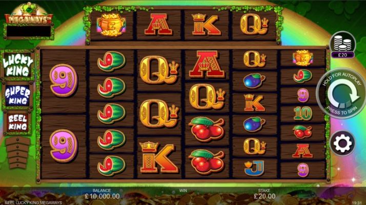 Reel Lucky King Megaways :: Main Game Board