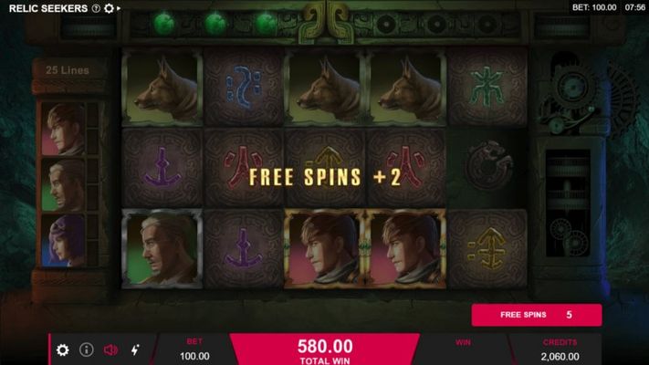 Relic Seekers :: Free Spins retriggered