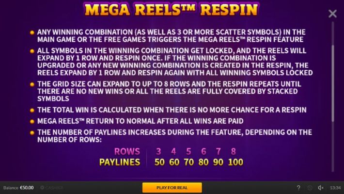Respin Mania Mega Reels :: Mega Reels Respin
