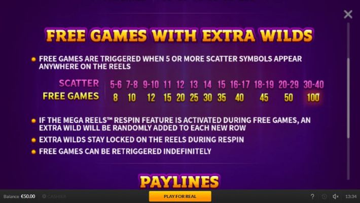 Free Spins Rules