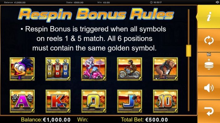 Respin Bonus Rules