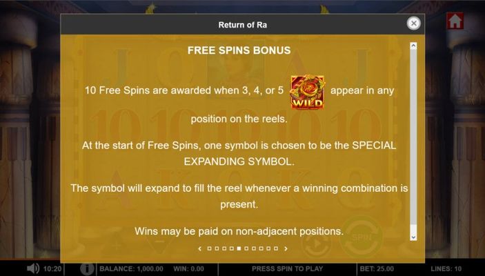 Free Spin Feature Rules