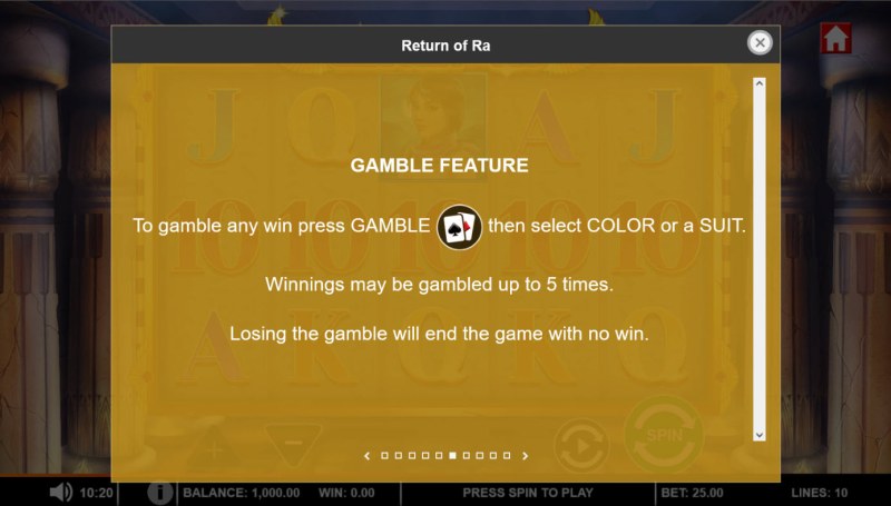 Gamble feature