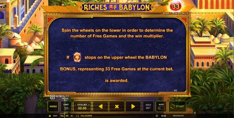 Riches of Babylon :: Free Spins Rules
