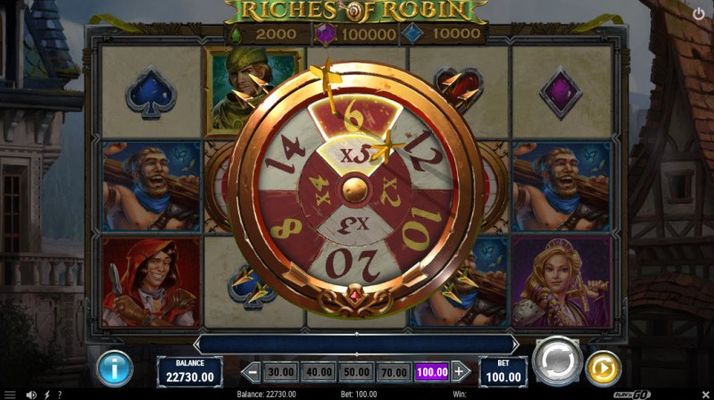 Riches of Robin :: 6 Free Spins Awarded with X5 Wild Multiplier