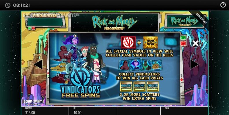 Vindicators Free Spins