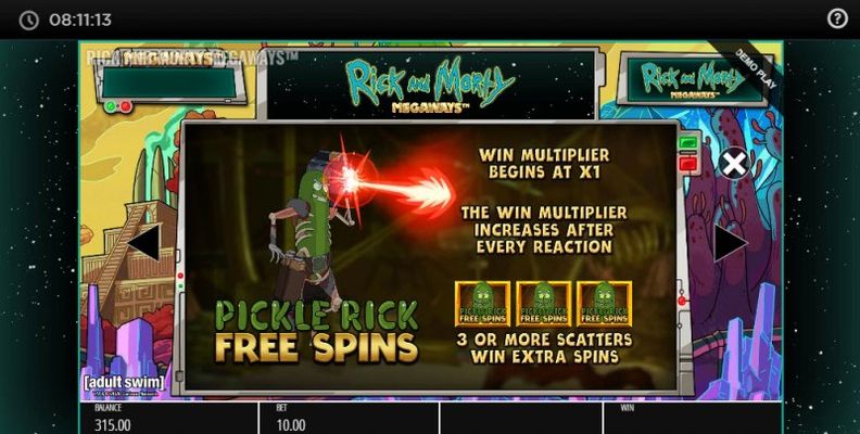 Pickle Rick Free Spins